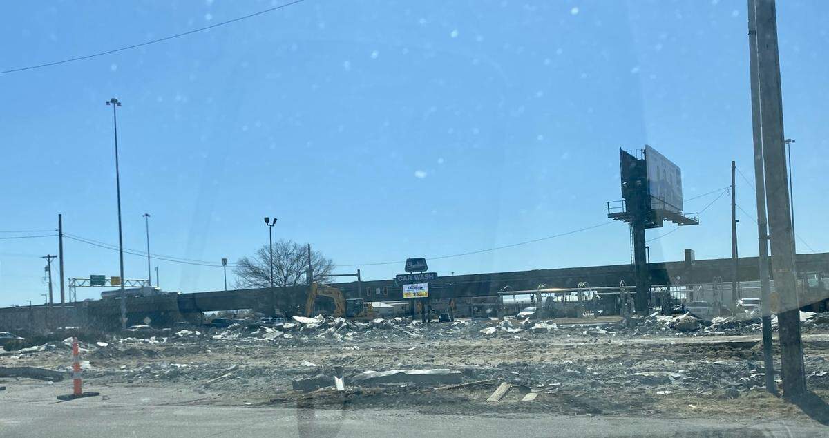 Dutch Bros. Coffee is building on a spot on Kellogg and West where a former tire shop building was recently demolished.