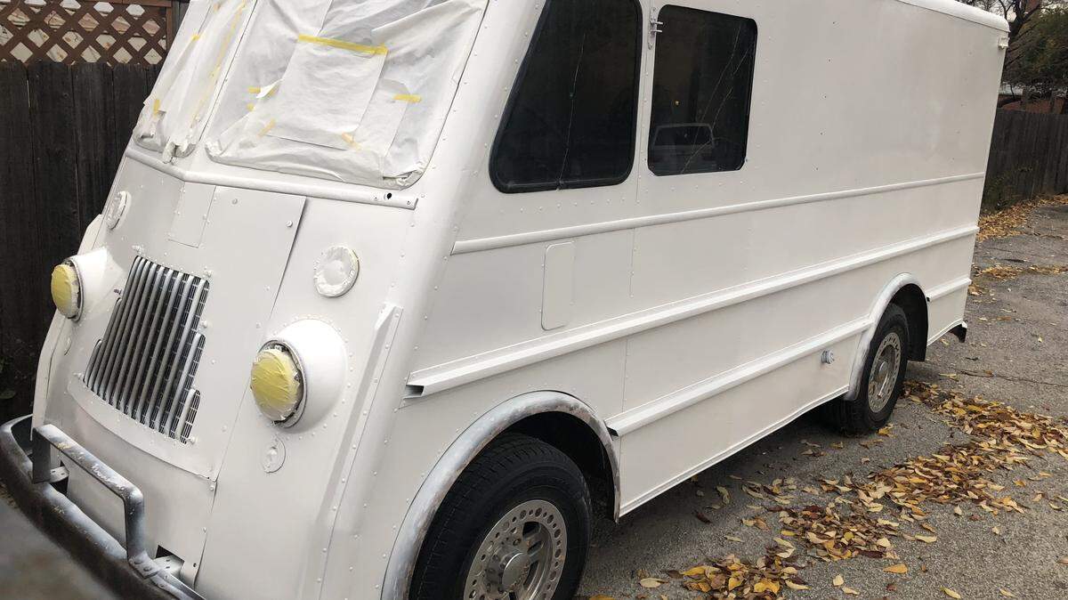 This 1955 Wonder Bread delivery truck is going to become a Coney Island Hot Weiners food truck, and it could be on the road before its Delano sister restaurant opens.