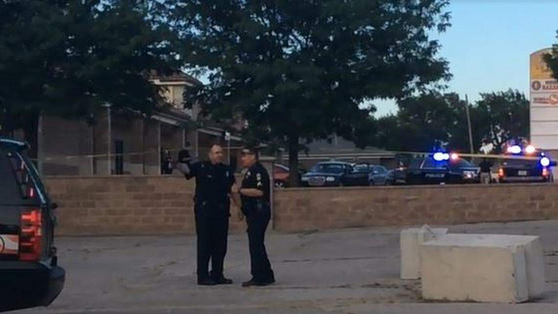Wichita Police investigate the shooting of LaFian Berryman by Wichita barber Leon “Tony” Dukes, outside Dukes’ barber shop in June 2018. The Kansas Court of Appeals on Friday ruled the shooting was justified and that Dukes doesn’t have to stand trial.