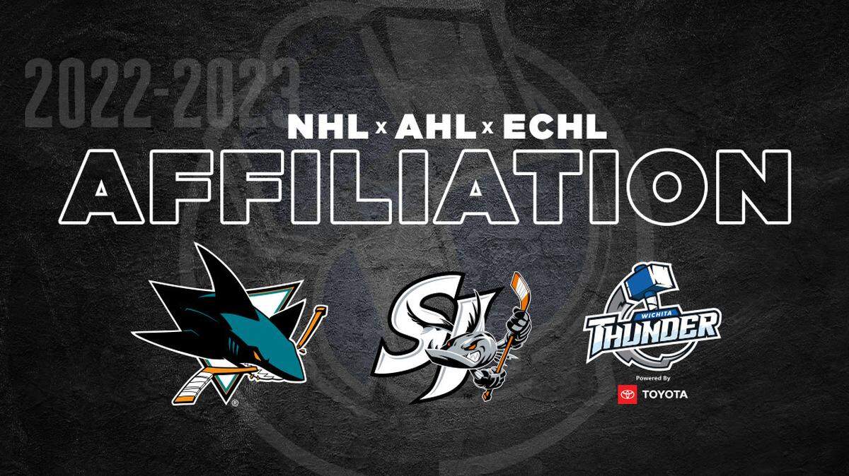 The Wichita Thunder announced on Thursday an affiliation agreement with the San Jose Sharks for the 2022-23 season.