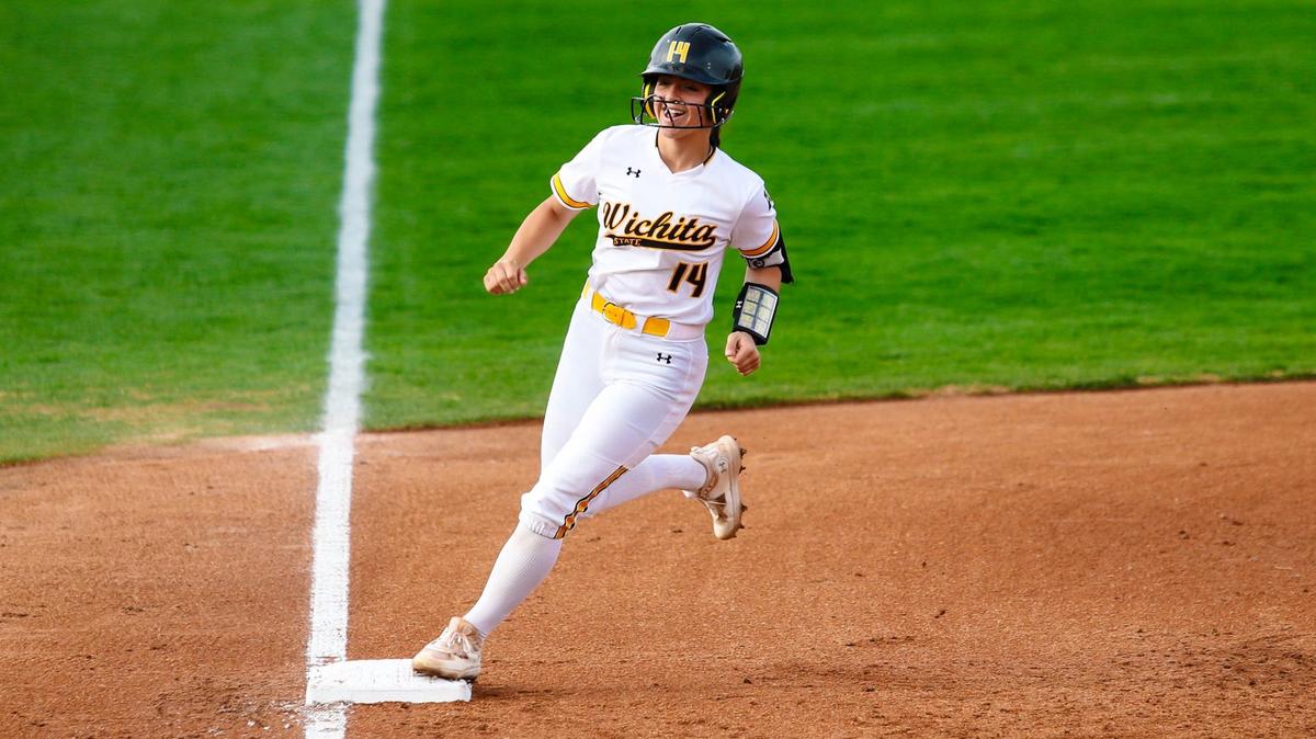 Wichita State freshman Sami Hood hit a solo home run to start off the scoring in the Shockers’ 8-7 win over No. 2 Oklahoma State at Wilkins Stadium on Tuesday.