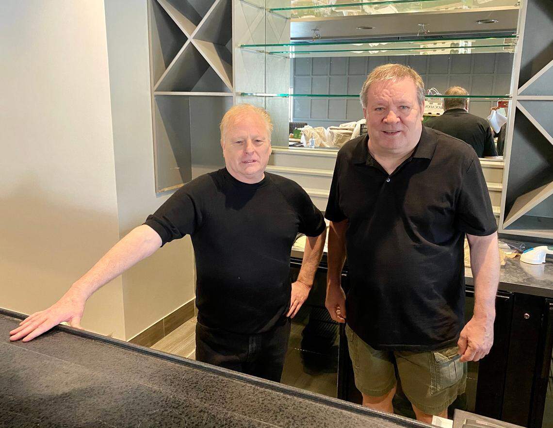 Former Cibola owners Tracy Fahrbach, left, and Kevin Brown have just opened Fred & Barney’s.