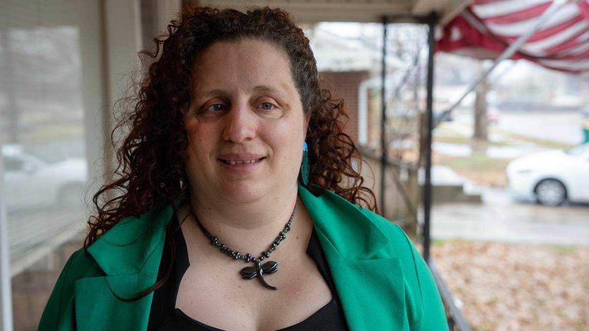 Emily Schlenker, is the first totally blind pharmacy student in KU history, but is facing difficulty renewing her state ID.
