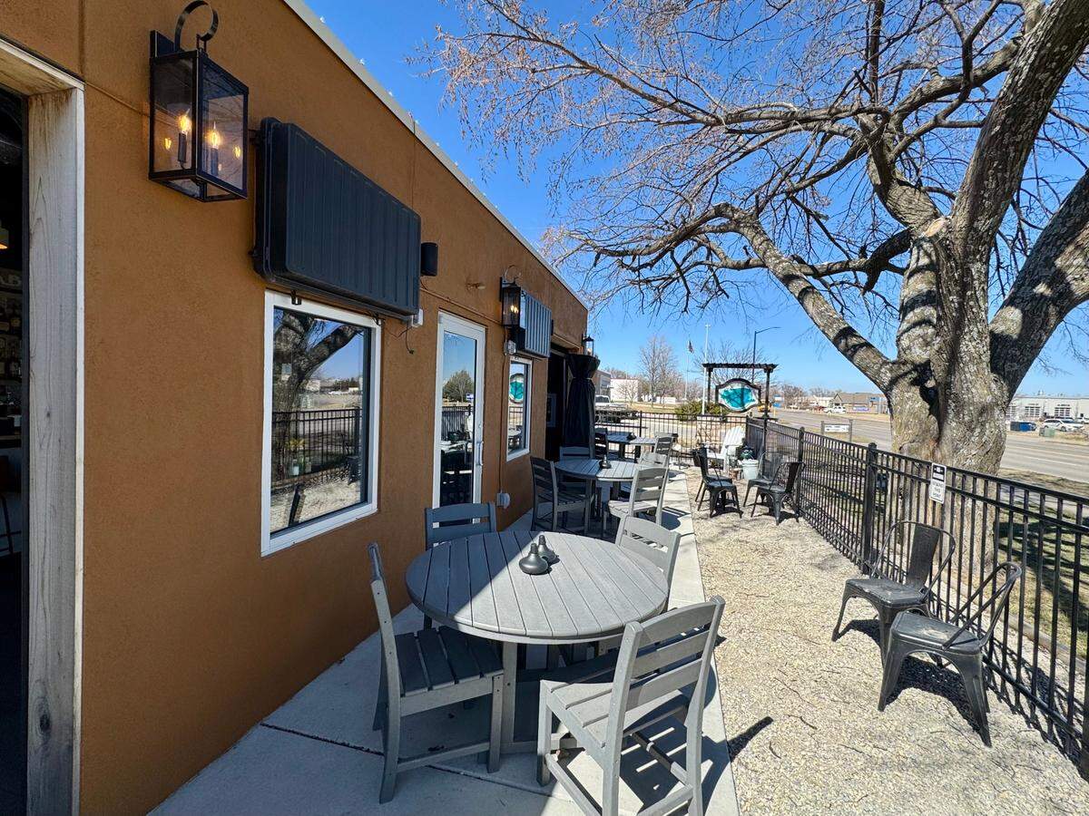 The front patio at the soon-to-open Abode Bistro & Bar on Andover Road in Andover