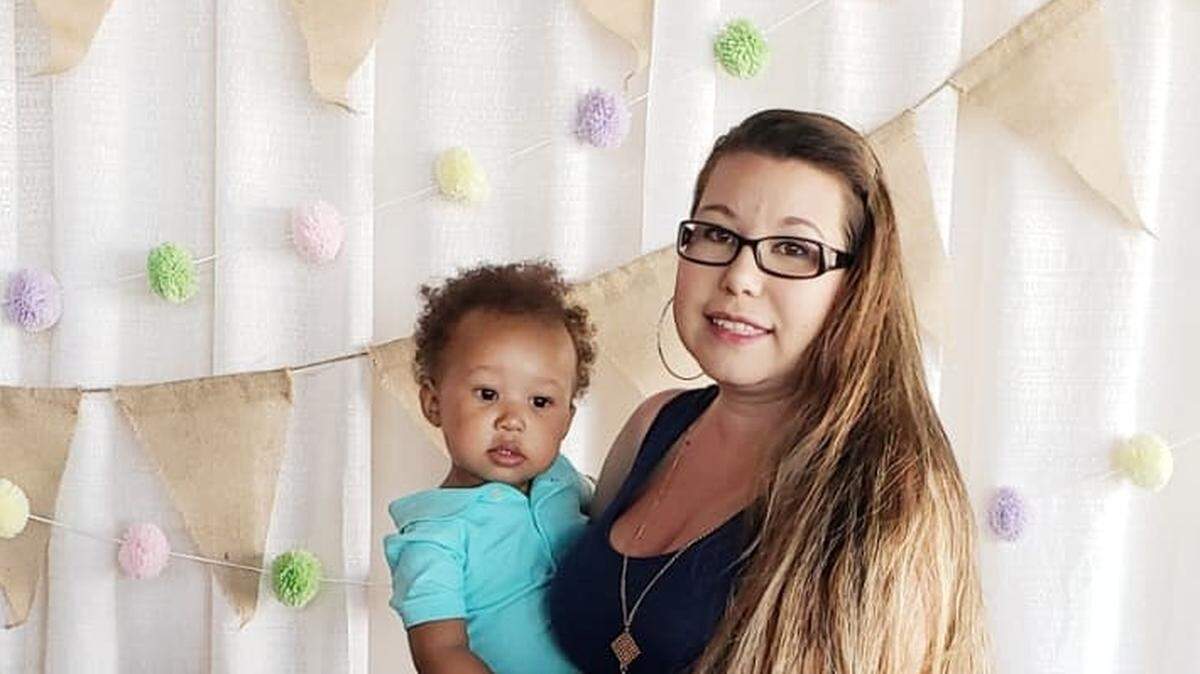 Omari Garcia is being held by his mother, Diocelina Garcia, in a 2019 Easter Sunday photo. Omari drowned in a south Wichita swimming pool in 2020.