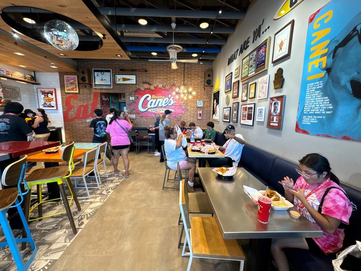 The first customers at Wichita’s new Raising Cane’s were chowing down on chicken fingers at 9:45 a.m.