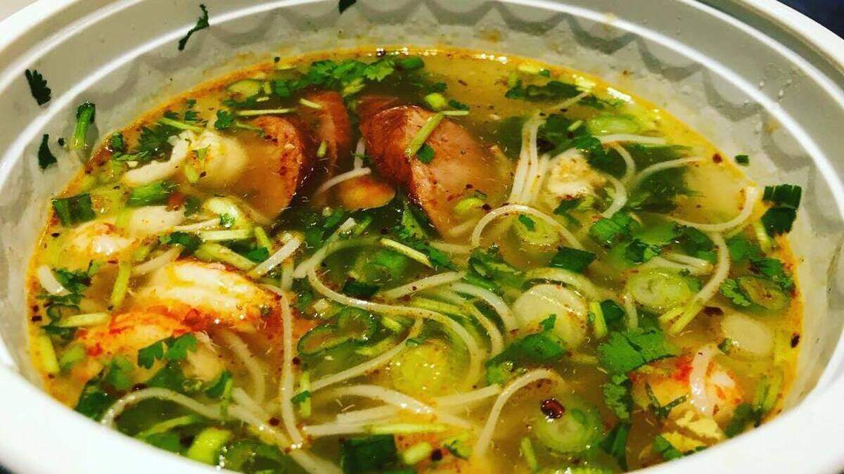 Crawfish pho is on the menu at the new Mama Nith’s Crawfish.