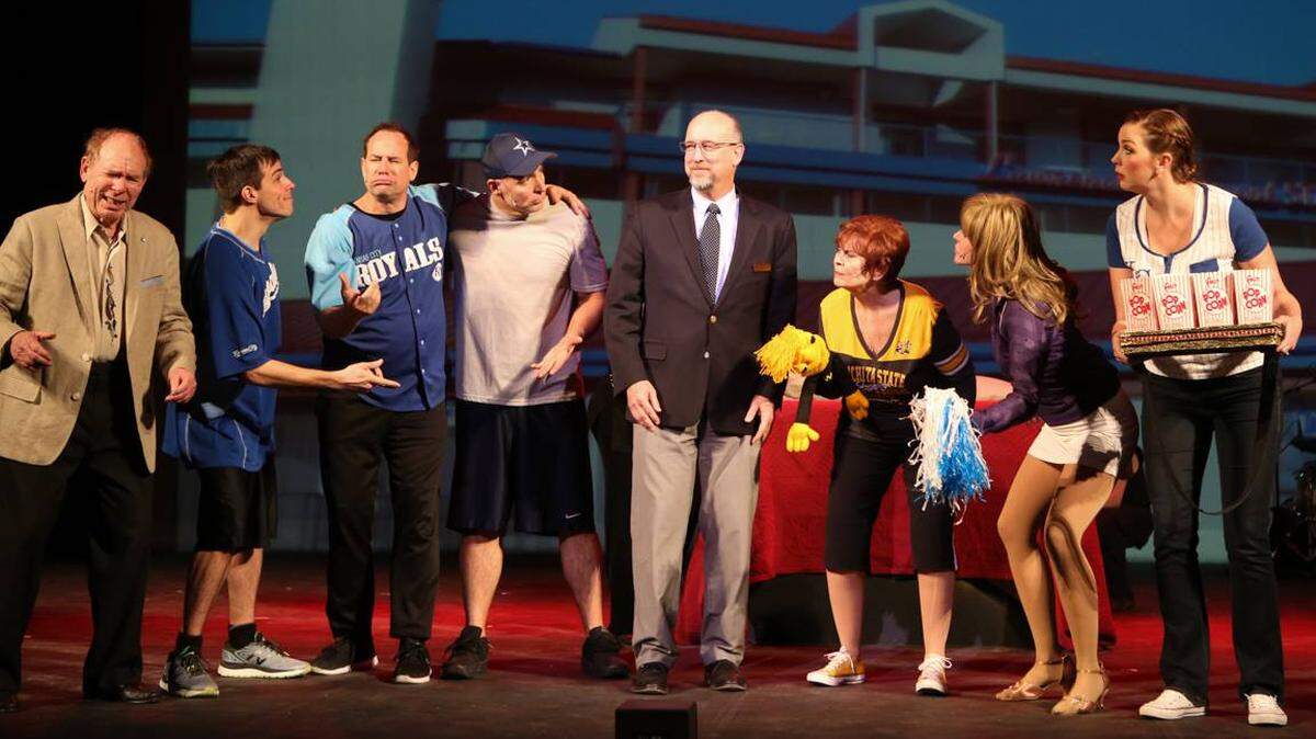 Last year, Wichita Mayor Jeff Longwell appeared in Gridiron during a skit about plans for a new baseball stadium. The annual parody put on by the Kansas Pro Chapter of the Society of Professional Journalists, runs April 25-27 at the Orpheum Theatre.