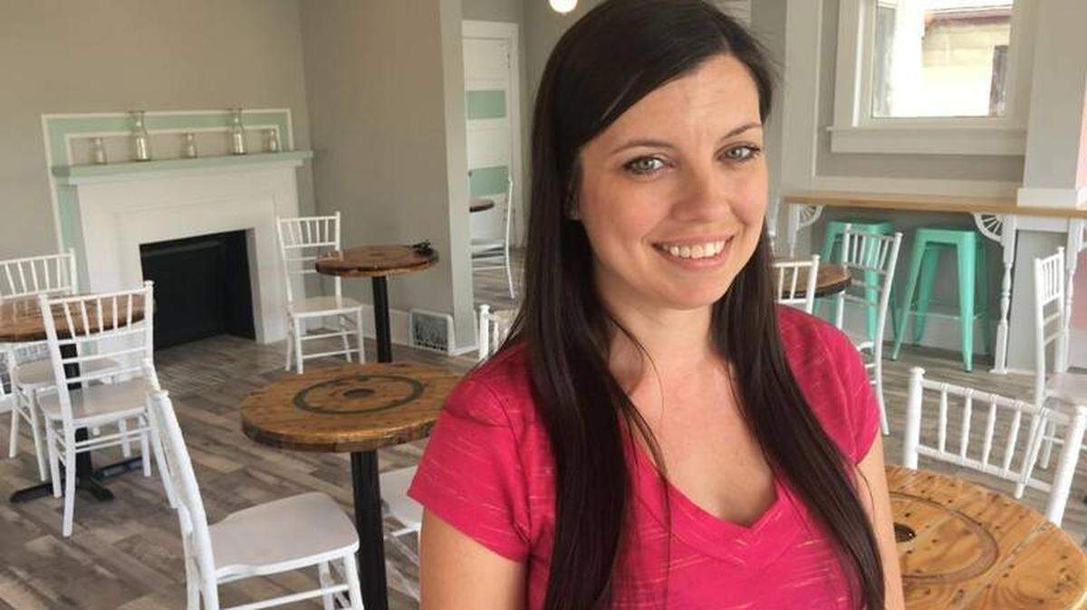 Jessica Lessman found out the day she opened her doughnut shop that she was expecting twins.