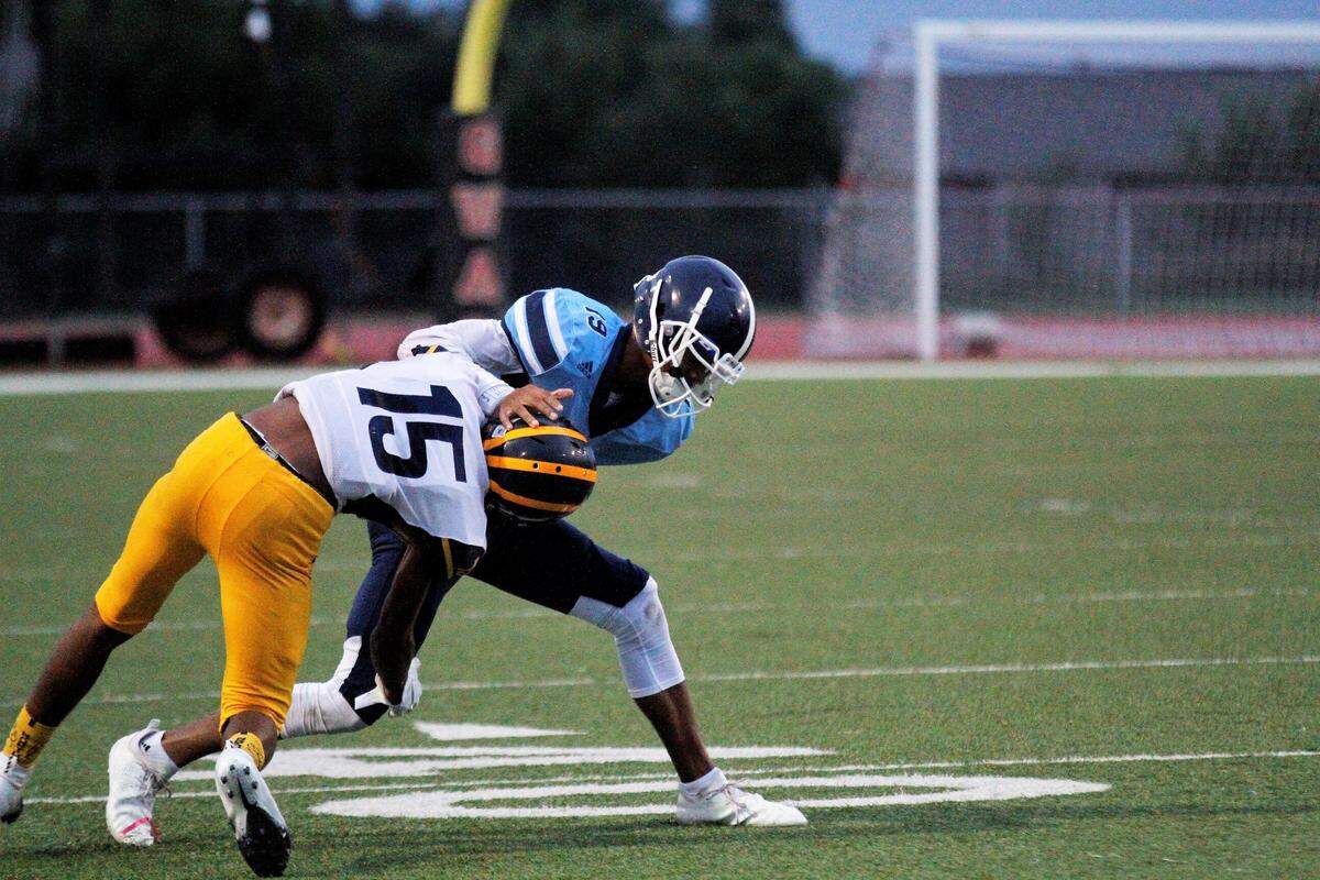 Things got chippy in Wichita Northwest’s 56-0 win over East on Thursday night. (Sept. 6, 2018)