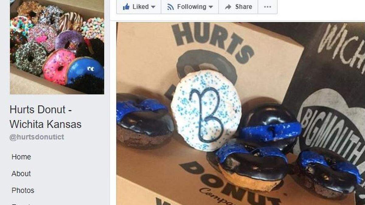Hurts Donut said in a Facebook post that the doughnut shop at 21st and Ridge will donate proceeds from a "thin blue line" doughnut to the family of Officer Stacy Woodson.