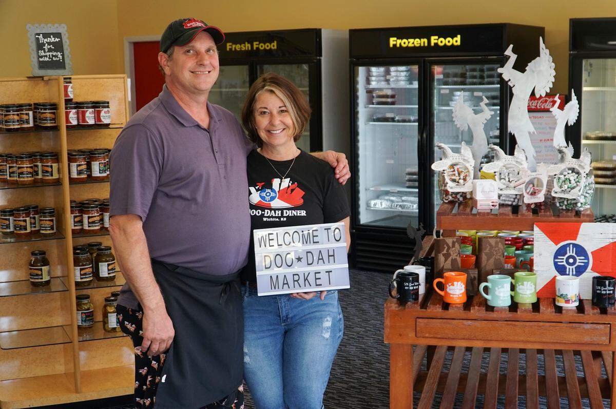 Doo-Dah Diner owners Patrick and Timirie Shibley are pictured in their Doo-Dah Mar206 E. Kellogg right before it first opened in 2018.
