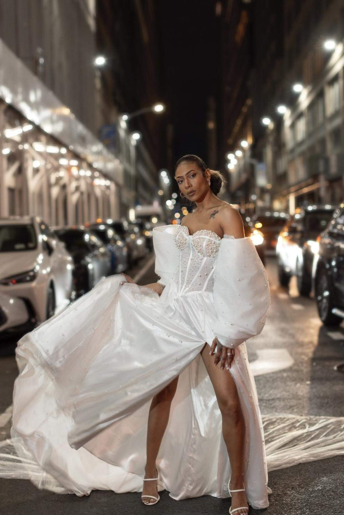 Alicia Ybarra’s collection was the closer for one New York Fashion Week show last month, which allowed her to then take the models still in her dresses to the streets of New York for a photo shoot.