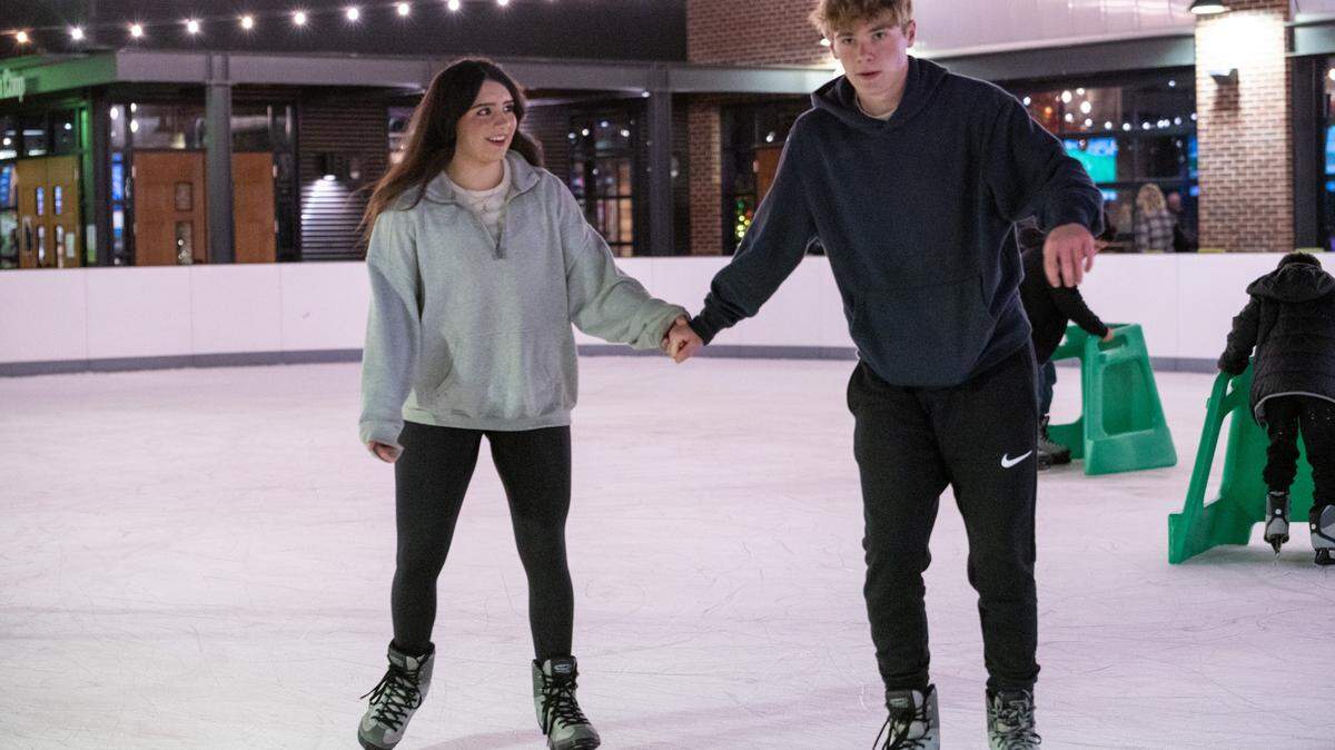 The ice rink has opened for the season at Chicken N Pickle in Wichita.