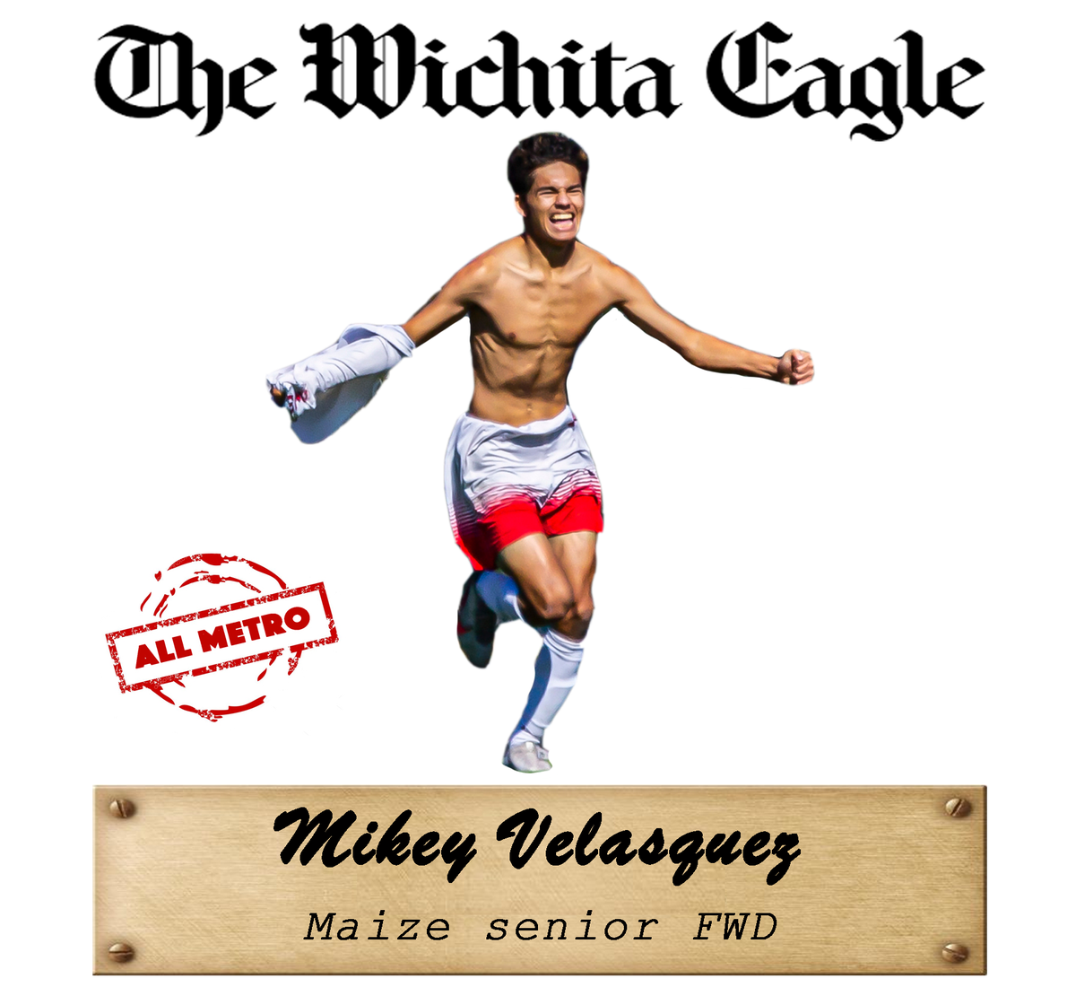 Maize senior forward Mikey Velasquez