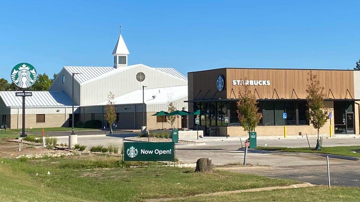 Wichita’s newest Starbucks opened on Monday at 8121 W. 21st St.