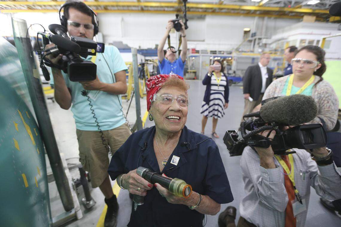 In 2017, Connie Palacioz made a return to the same factory where she drilled rivets on B-29s during World War II. She never heard of Rosie the Riveter until near the end of the war, but Palacioz came to embody her.