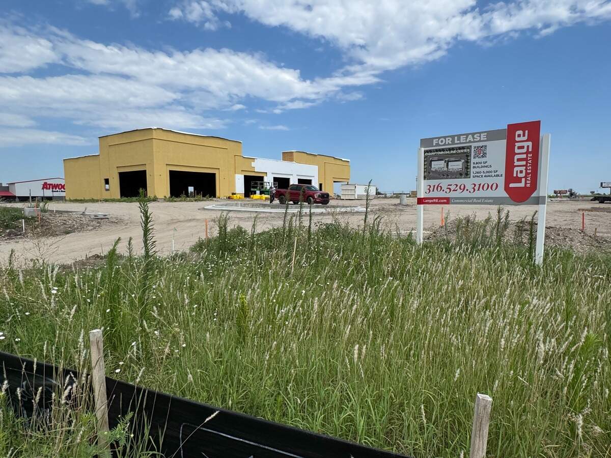 One of the Champtown retail spaces under construction as part of the 160-acre Park City development.