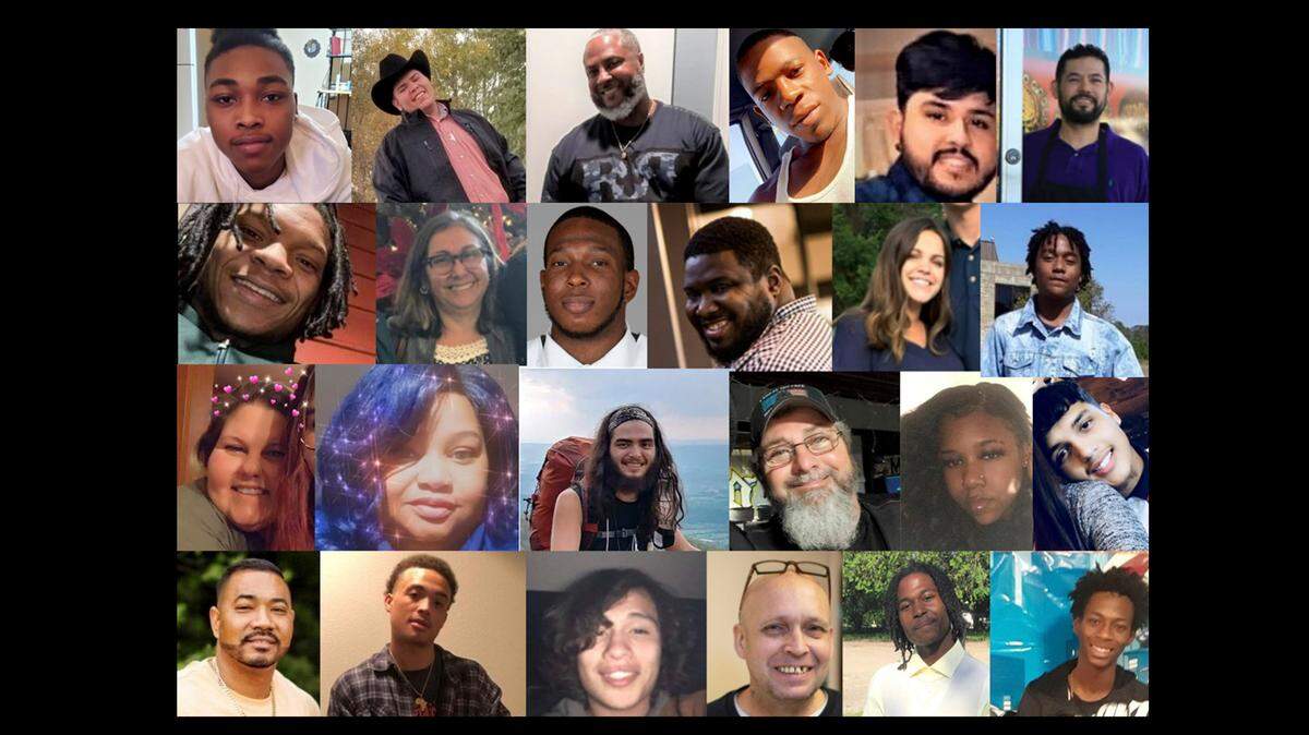 People killed in Wichita homicides in 2021.