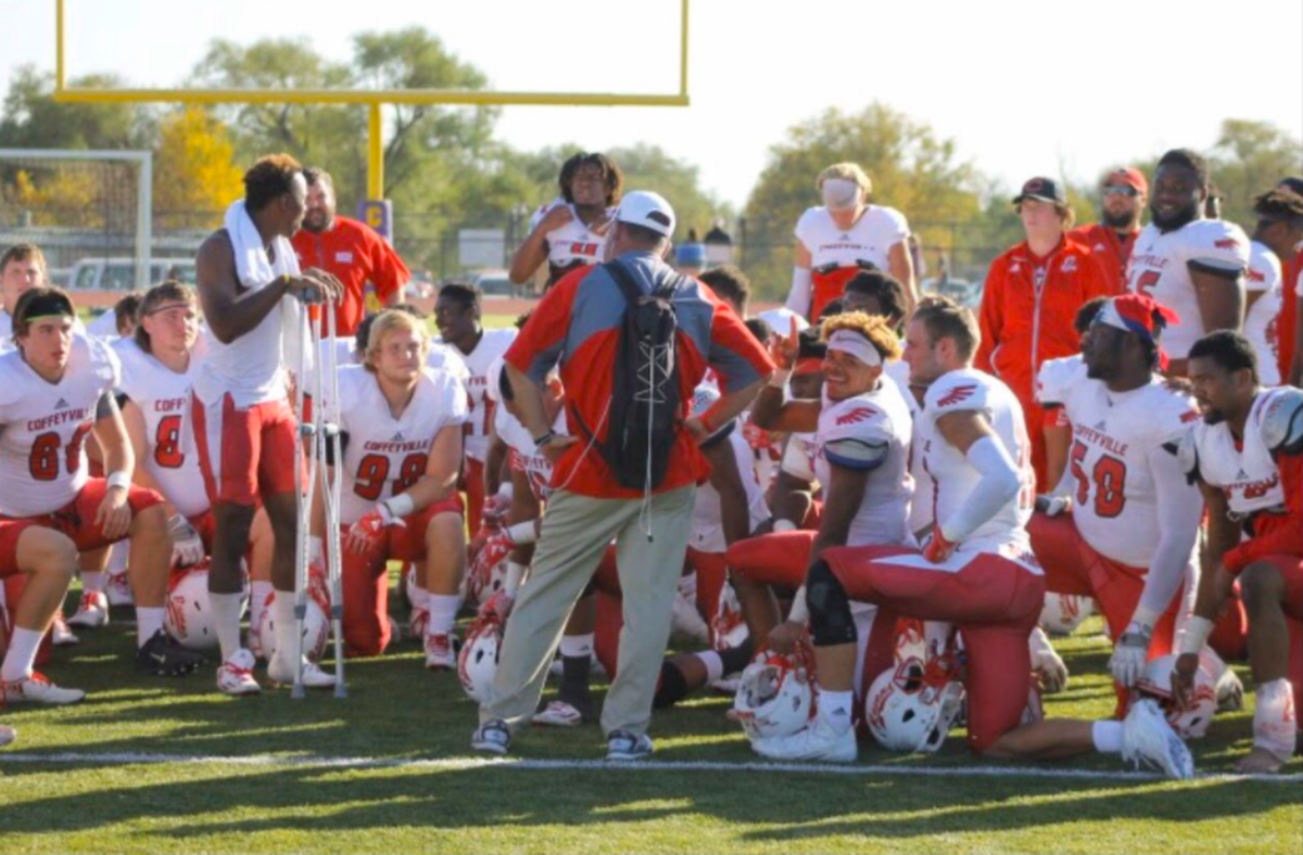 It wasn’t an unusual sight for Aaron Flores to show up to Coffeyville football practices with an oxygen tank.