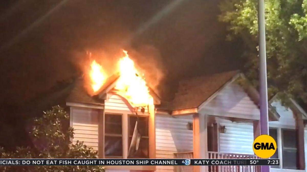 The home of Cheryl McNair, a founding director for the Challenger Center, burned down early Wednesday.