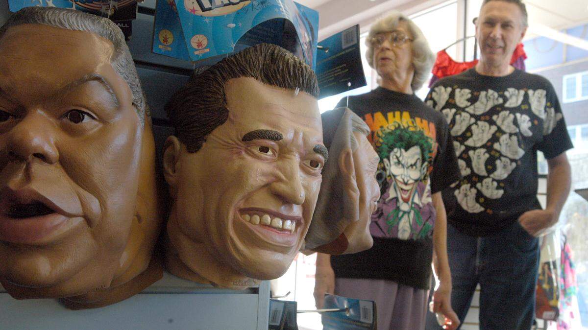 Kay and Robert Hettenbach are pictured in 2005, when they bought the contents of the Emporium Costume shop. Kay died last year at age 78.