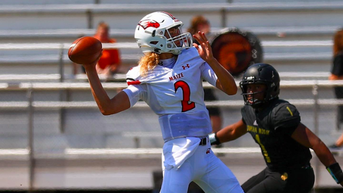 Maize quarterback Avery Johnson leads the undefeated Eagles into a rivalry game against Maize South on Friday night.