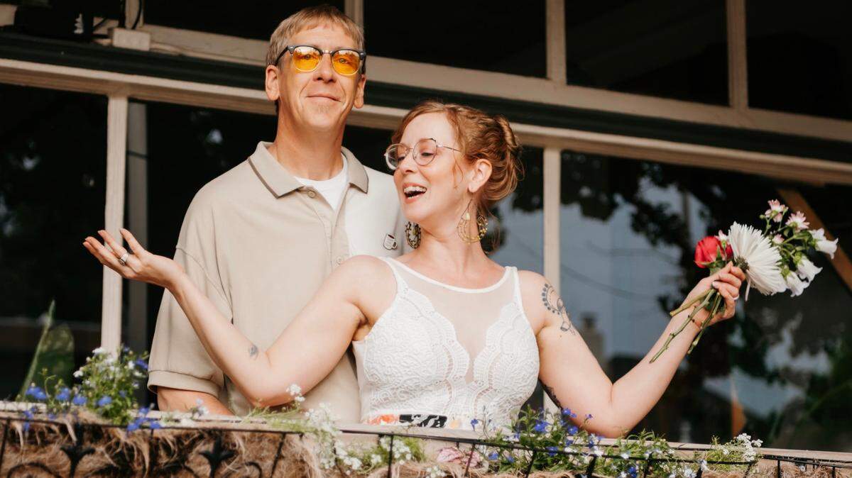 James Gates, left, and his fiance Sarah Jane Sovereign, are about to take over the former Riverside Perk/R Coffeehouse at 1144 Bitting. Starting in July, the shop will be called Riverside Bohemian.