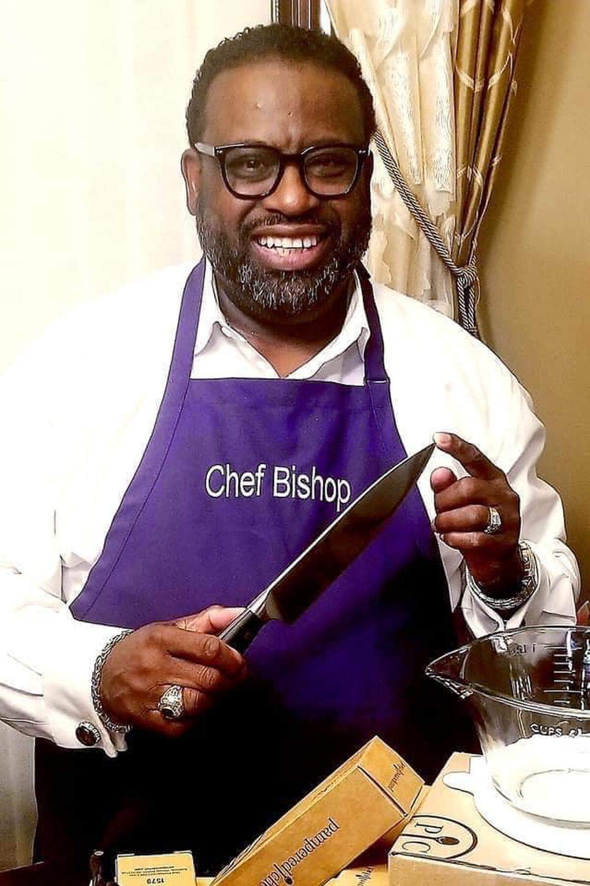 Bishop Mark Gilkey loved to cook and decorate tables; however, his family didn’t always appreciate his efforts. There are still sore feelings about the slivered almonds he put in the green beans at Thanksgiving one year.