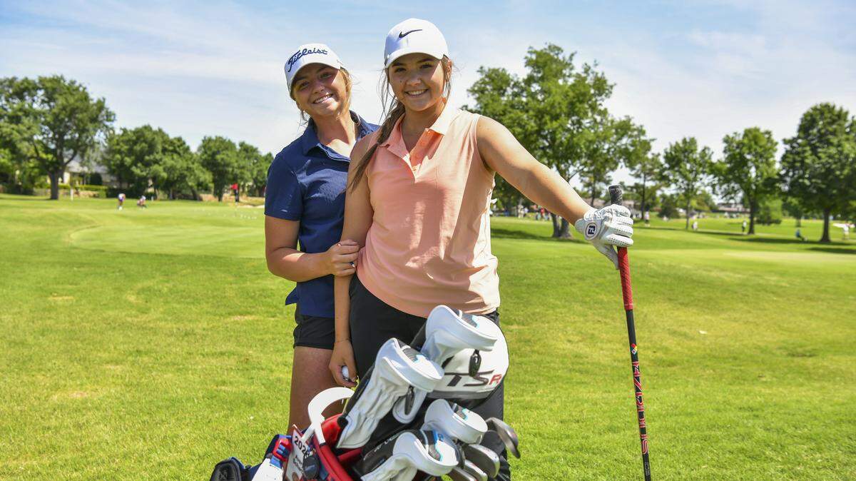 Emerie (right) and Avery (left) Schartz, a pair of sisters from Andover, are two of the top girls golfers in the country. Emerie has been selected for the inaugural roster of the U.S. National Junior Team.