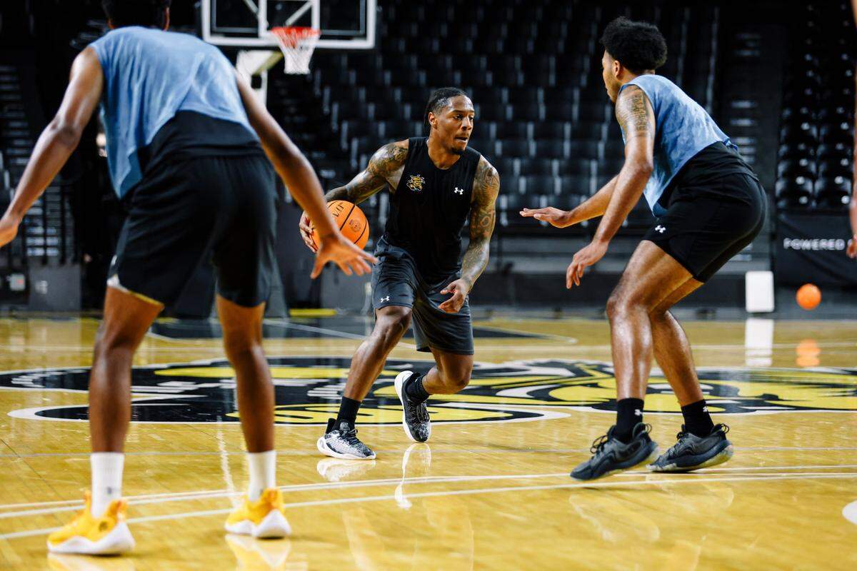 New Wichita State point guard Justin Hill, a transfer from Georgia, should help improve the offense with his veteran experience and ball-handling abilities.