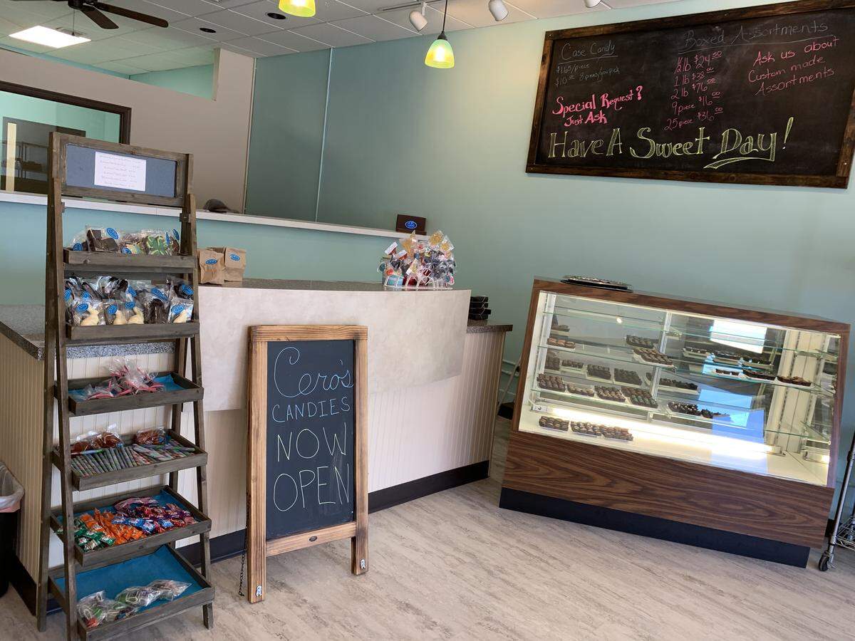 Cero’s Candies has moved to the former Monica’s Bundt Cake Shop on East Douglas.