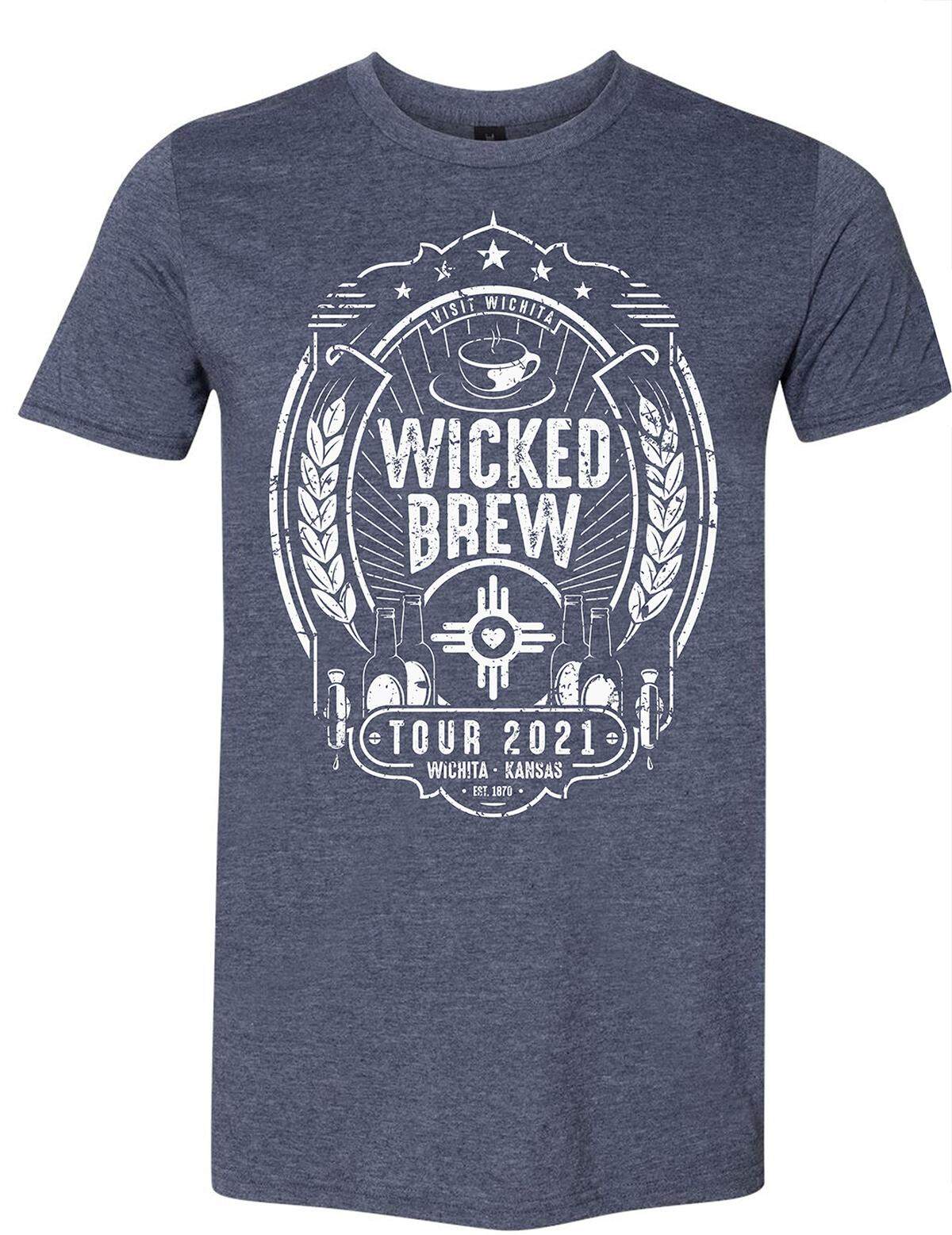Those who successfully complete the 2021 Wicked Brew Tour will win one of these T-shirts.
