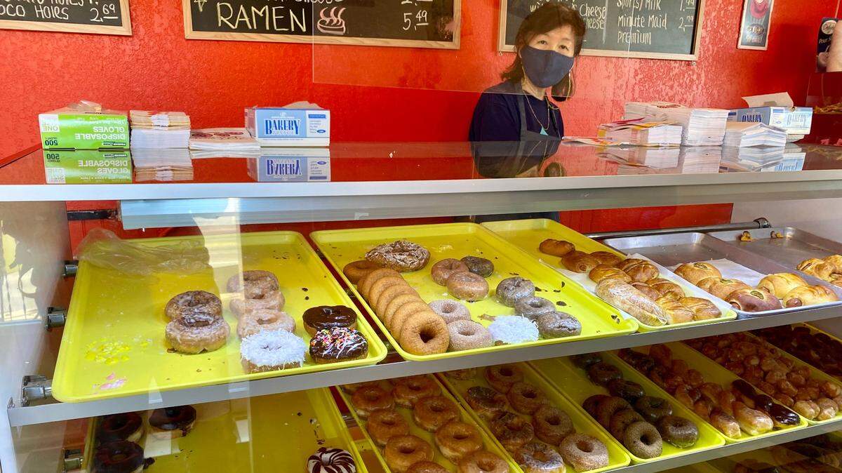 The doughnut case at the new Jack’s North Hi Donuts on West 13th Street in Wichita