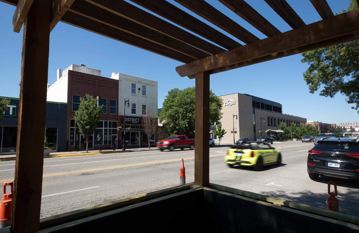Standard Issue, a mens clothing store, is one of several businesses taking part in the Downtown Wichita Front Porch Project.