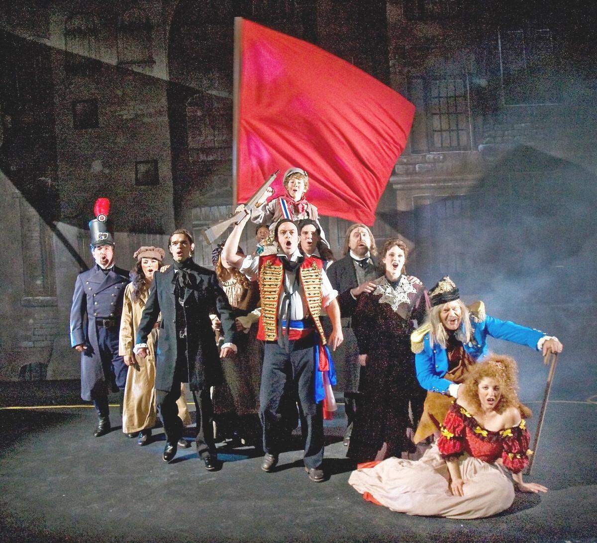 The cast of Music Theatre Wichita's 2008 production of Les Miserables.