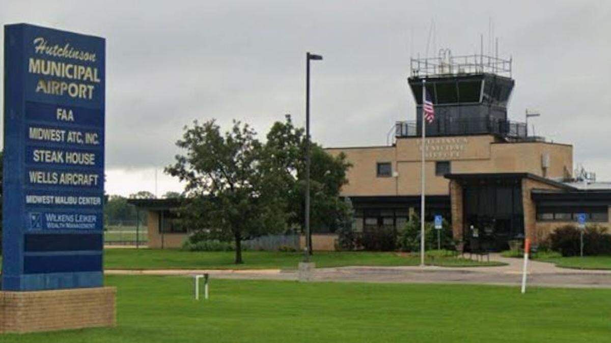 A Google Street View image of the Hutchinson Regional Airport.