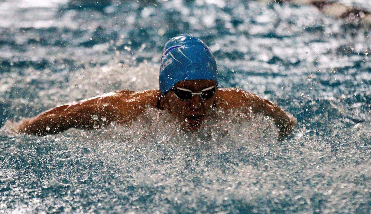Astrid Dirkzwager, an East sophomore girls swimmer.
