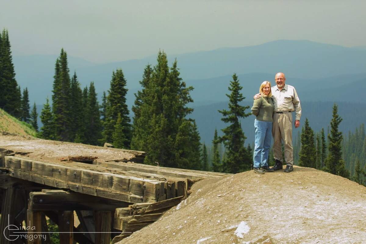Linda and Mel Gregory on a vacation.