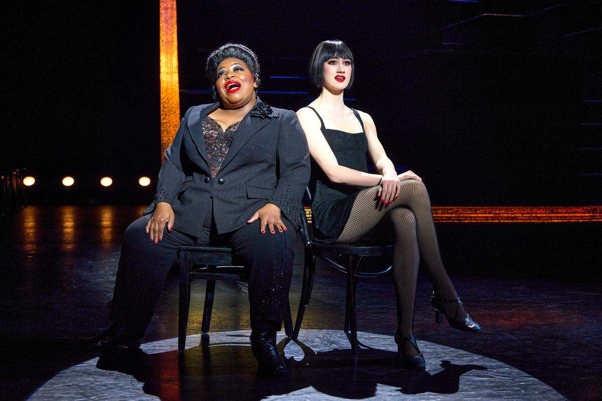 Illeana “Illy” Kirven as Matron Mama Morton and Kailin Brown as Velma in the national touring production of “Chicago.”