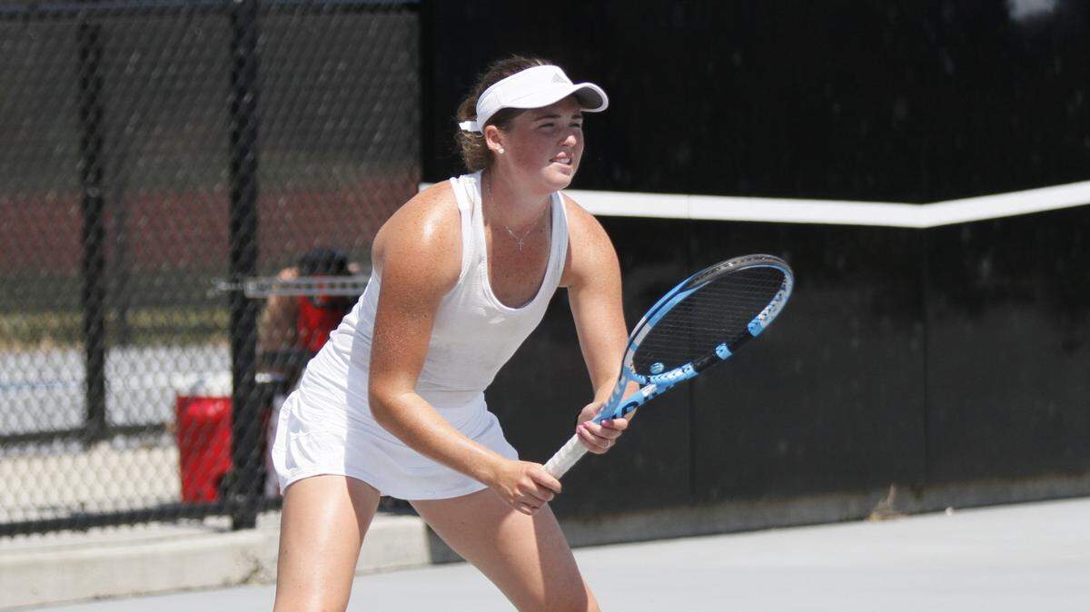 Kapaun Mt. Carmel’s Clara Whitaker won the first KSHSAA sanctioned event in eight months as Kapaun and Collegiate hosted a girls tennis tournament.
