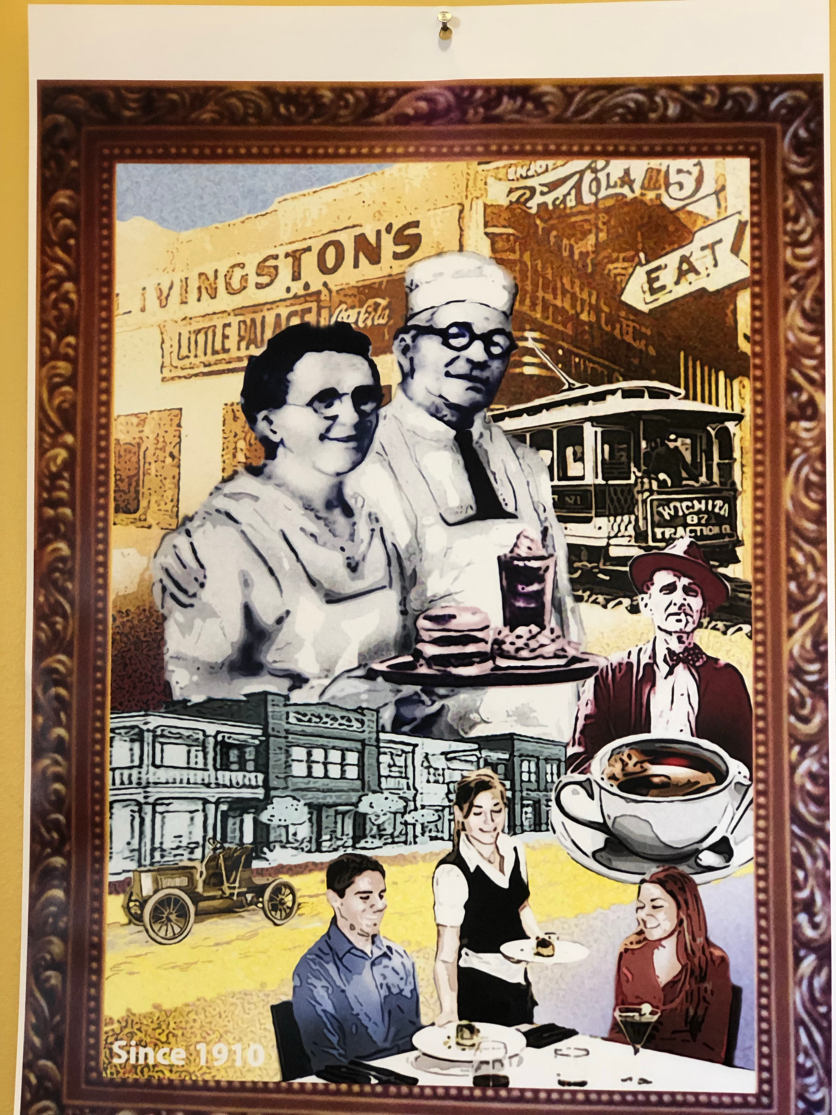 Another mural featuring Livingston’s founders Andy and Tina Livingston will be added to a hallway in the current diner.