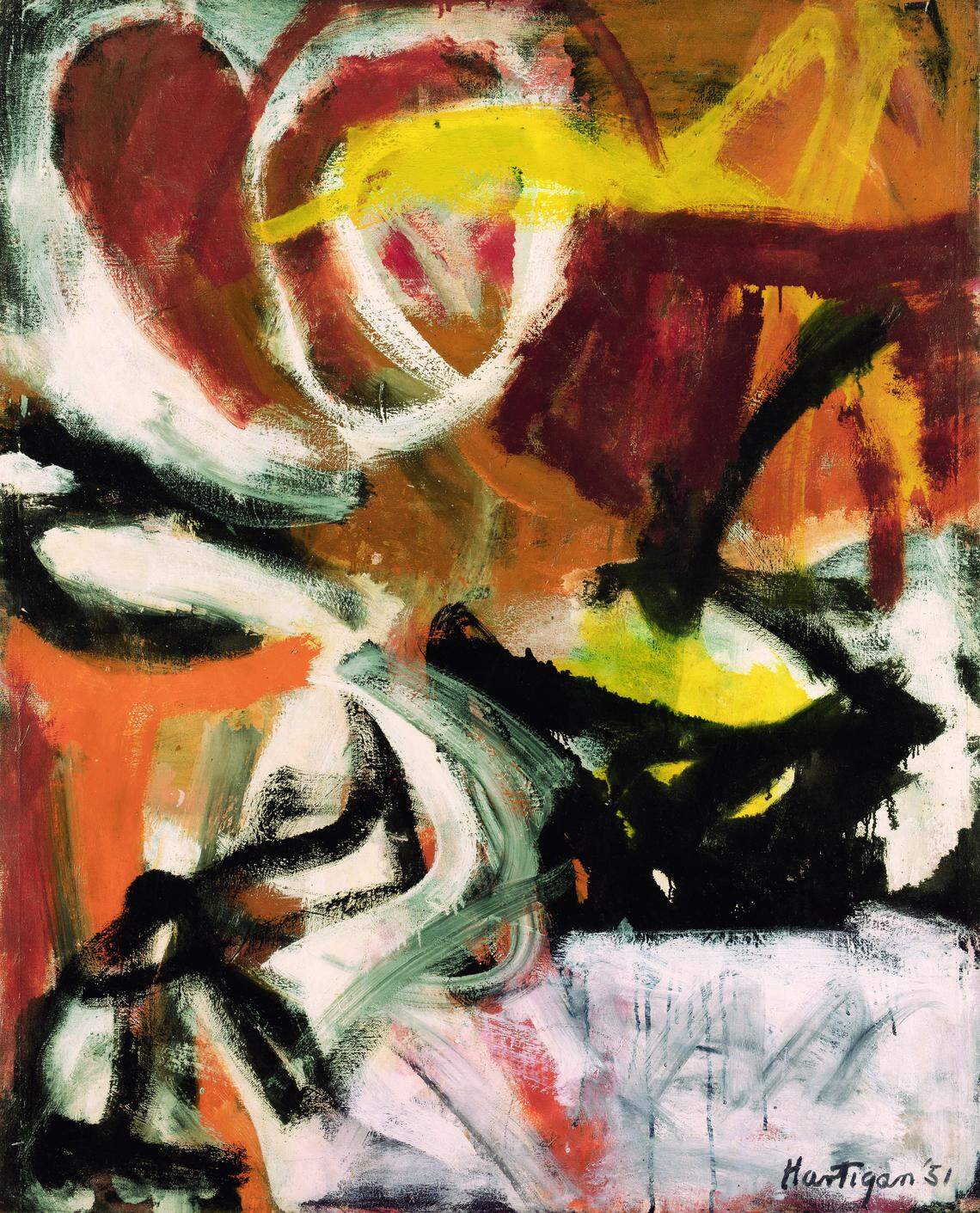 Grace Hartigan, ‘Cedar Bar,’ 1951. 