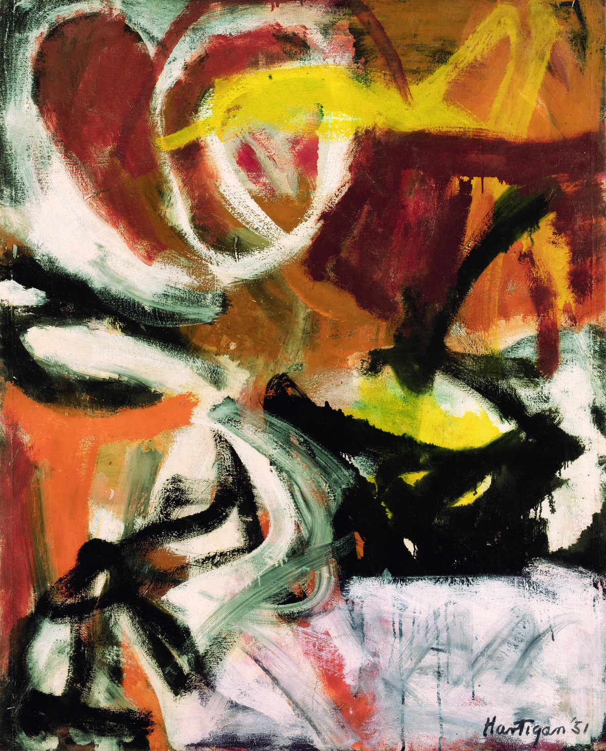 Grace Hartigan, ‘Cedar Bar,’ 1951.