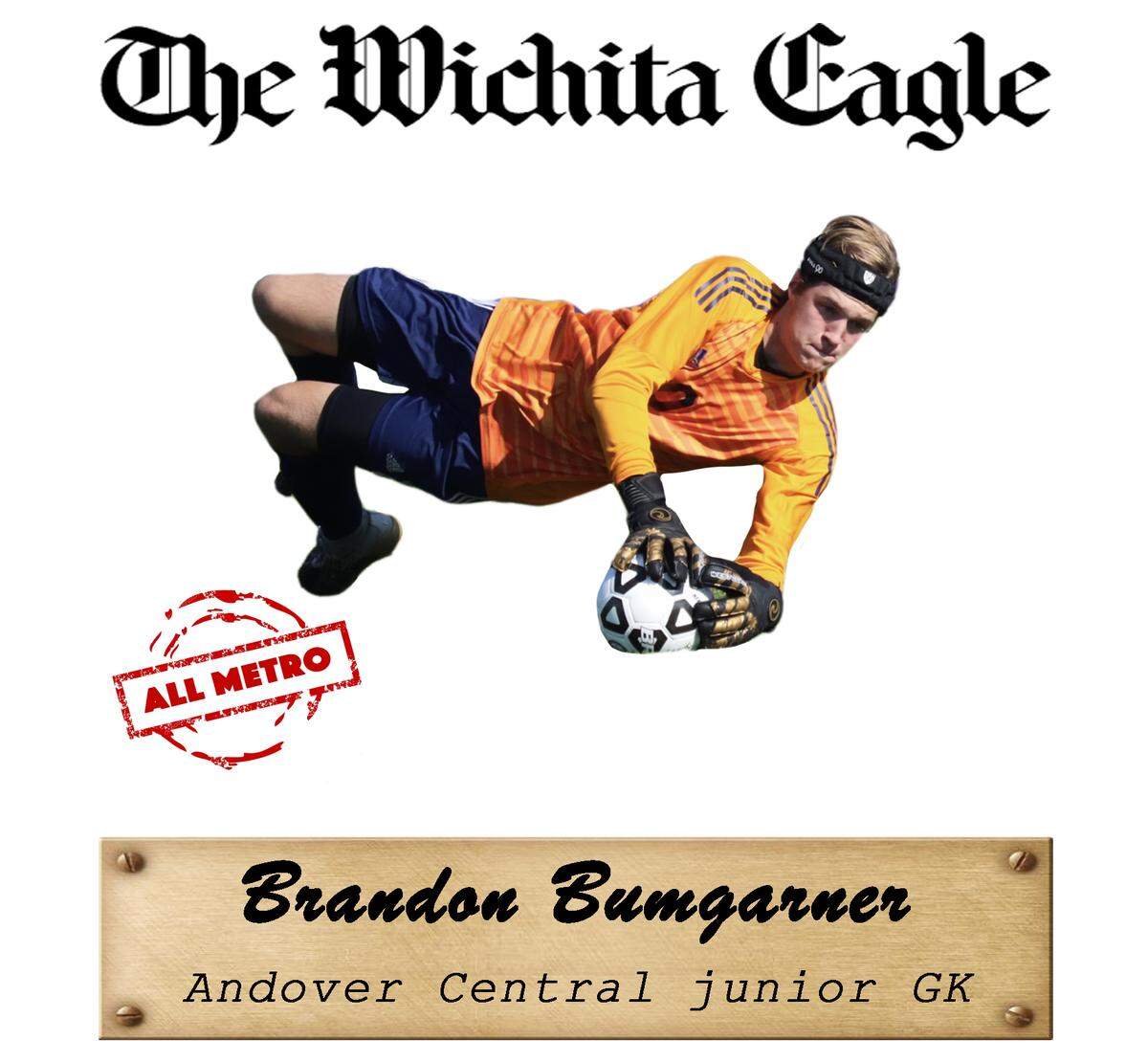 Andover Central junior goalkeeper Brandon Bumgarner