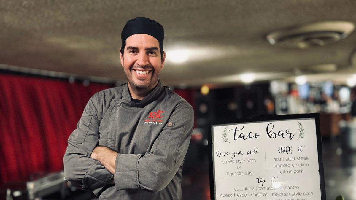 Chef Jason Febres plans to start offering his famous wedding taco bar to the public at his Rent the Chef catering headquarters in Valley Center.