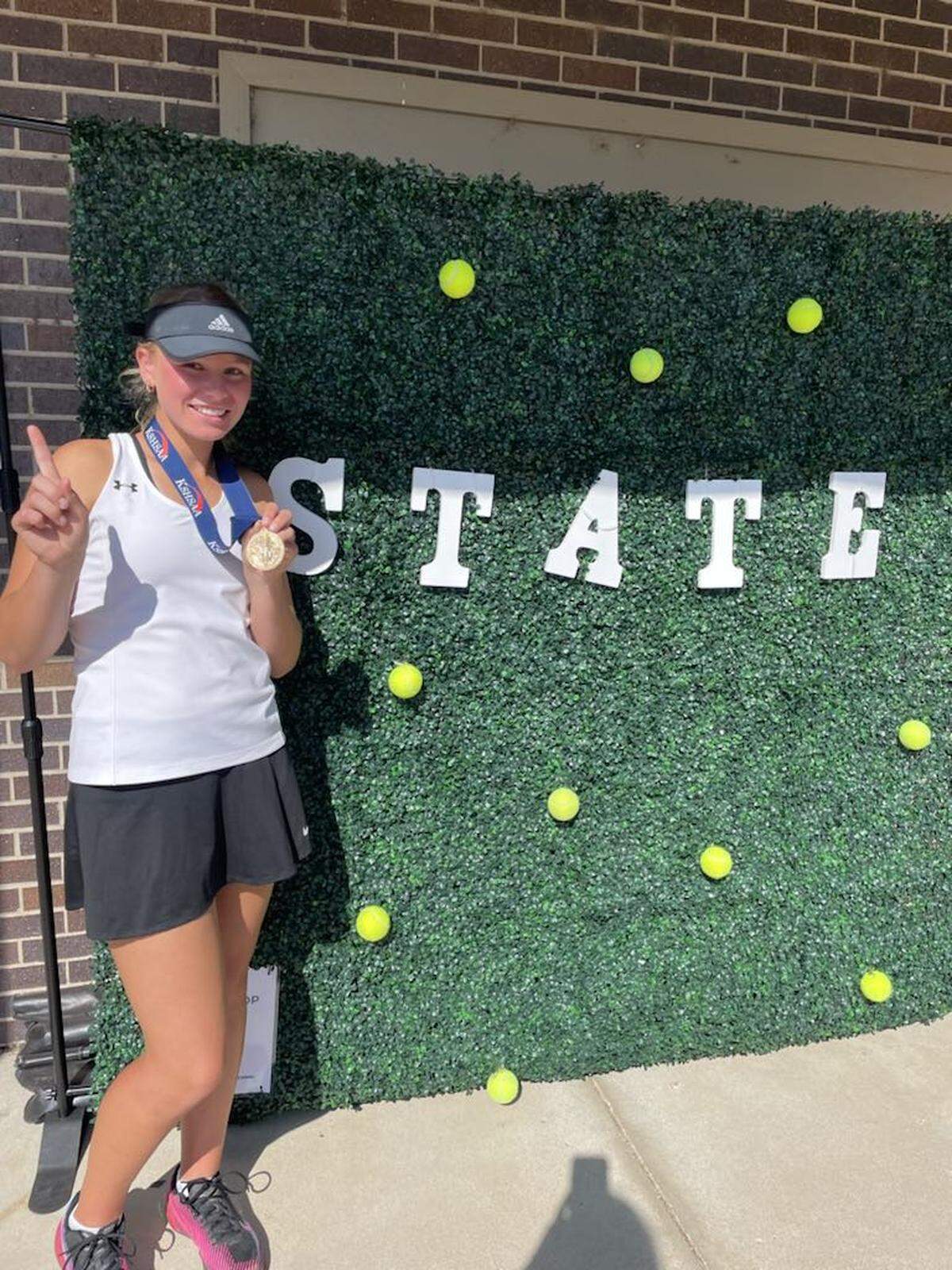 Sterling junior Chelsie Brown, who was born hard of hearing, never made excuses for her disability and won the Class 3-1A singles championship with a perfect 36-0 record this season.
