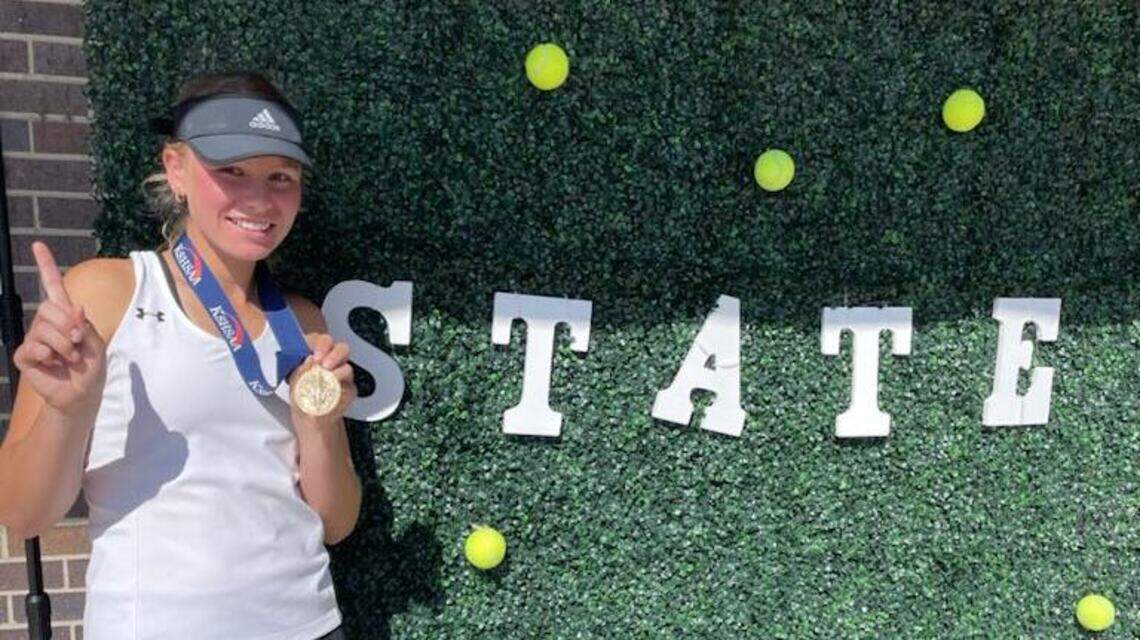 Sterling tennis star finds sense of belonging in journey to win Kansas state title