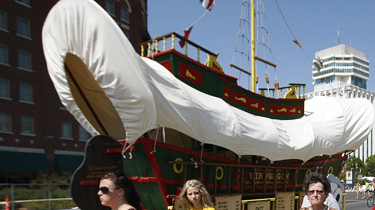 People enjoys themselves at the Wichita River Festival Saturday. (June 8, 2012)