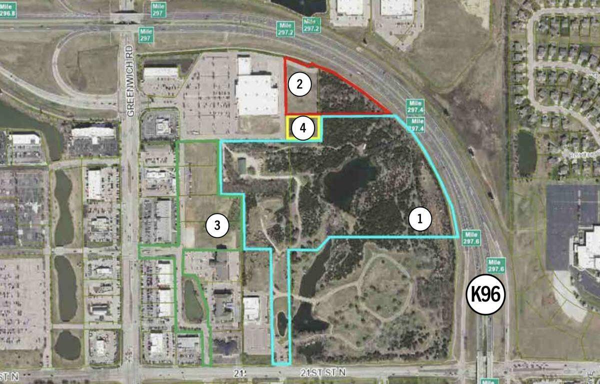 Family Destination Development partners hope to develop parcels 1, 2, 3 and 4 for their Ignite at K-96 multisport development if the city approves issuing STAR bonds for the project.